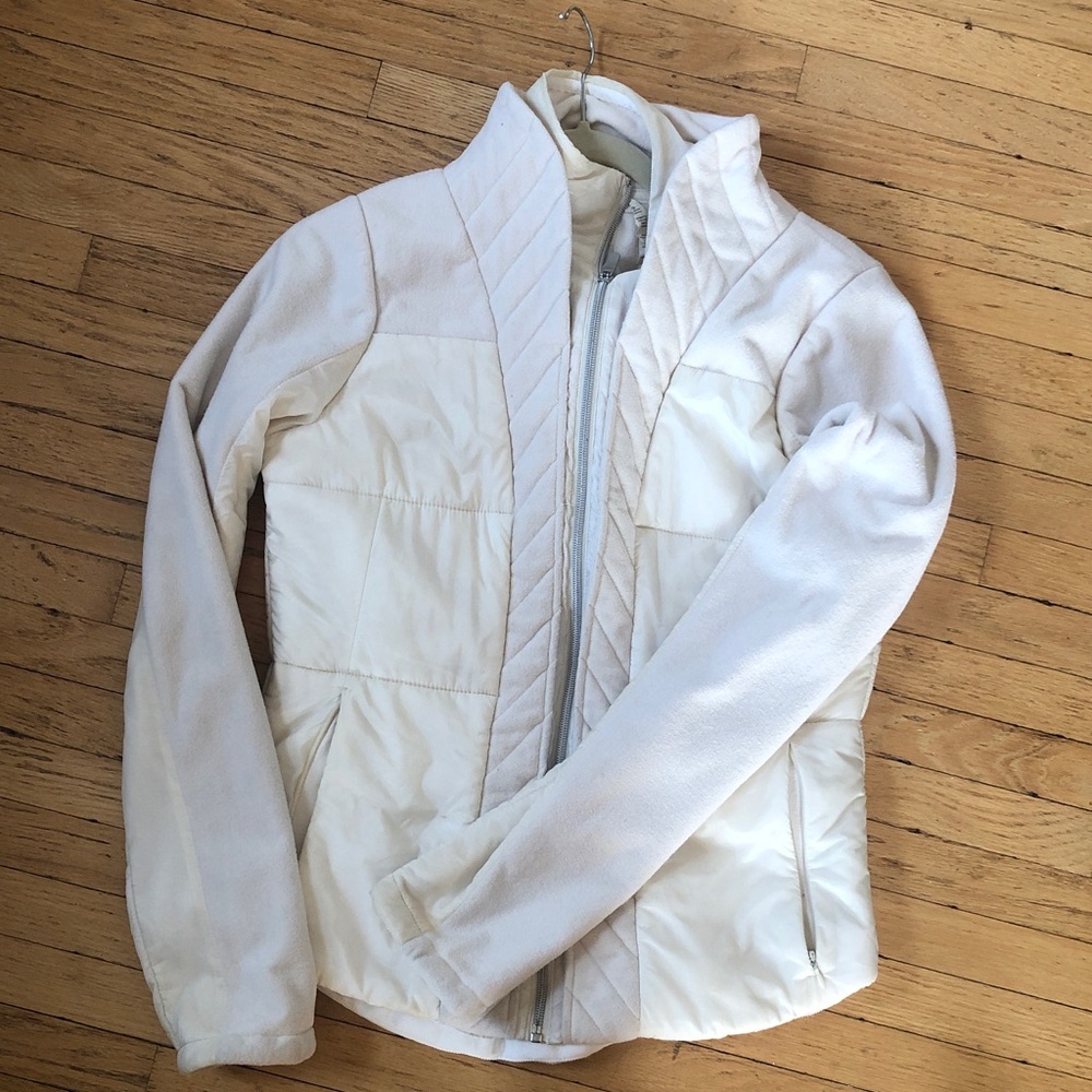 lululemon athletica White Quilted Hybrid Puffer Jacket